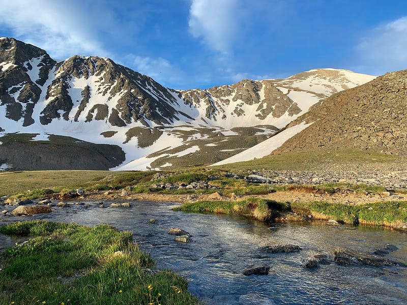 The view from Stephen's Gulch, seen while climbing my first high peak in July 2019.