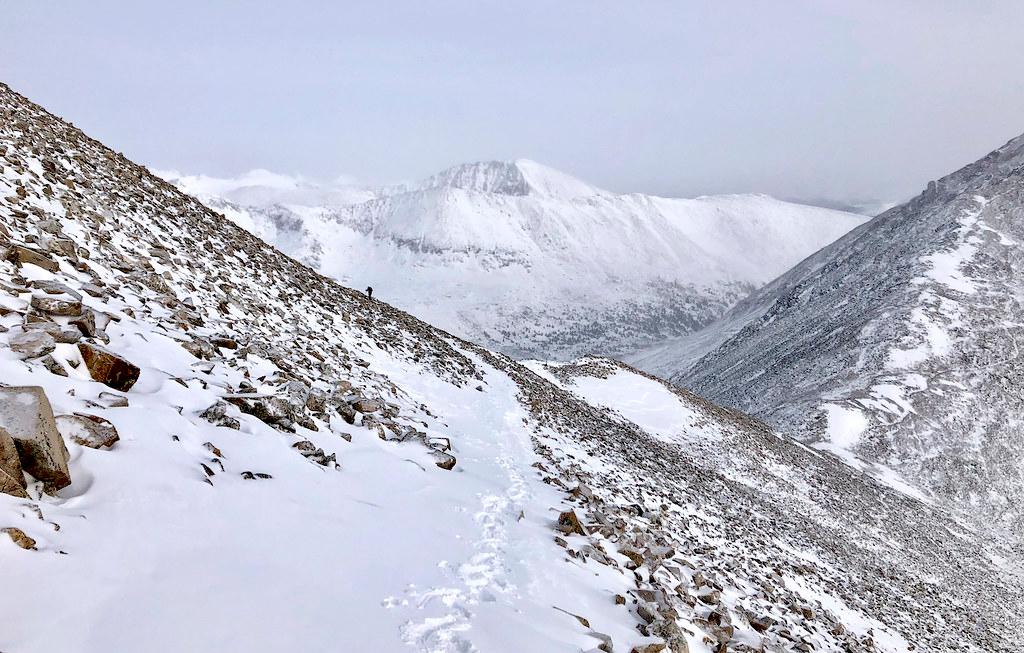 A photo from my snowflake ascent of Mount Democrat, January 2021.